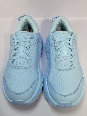 Hoka One One Bondi SR Women's US Size 6.5 Ice Water Blue Leather Work Shoes